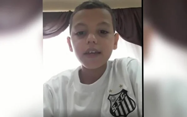 Bruninho, torcedor do Santos