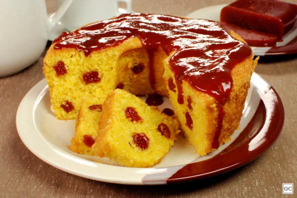 bolo de milho com goiabada