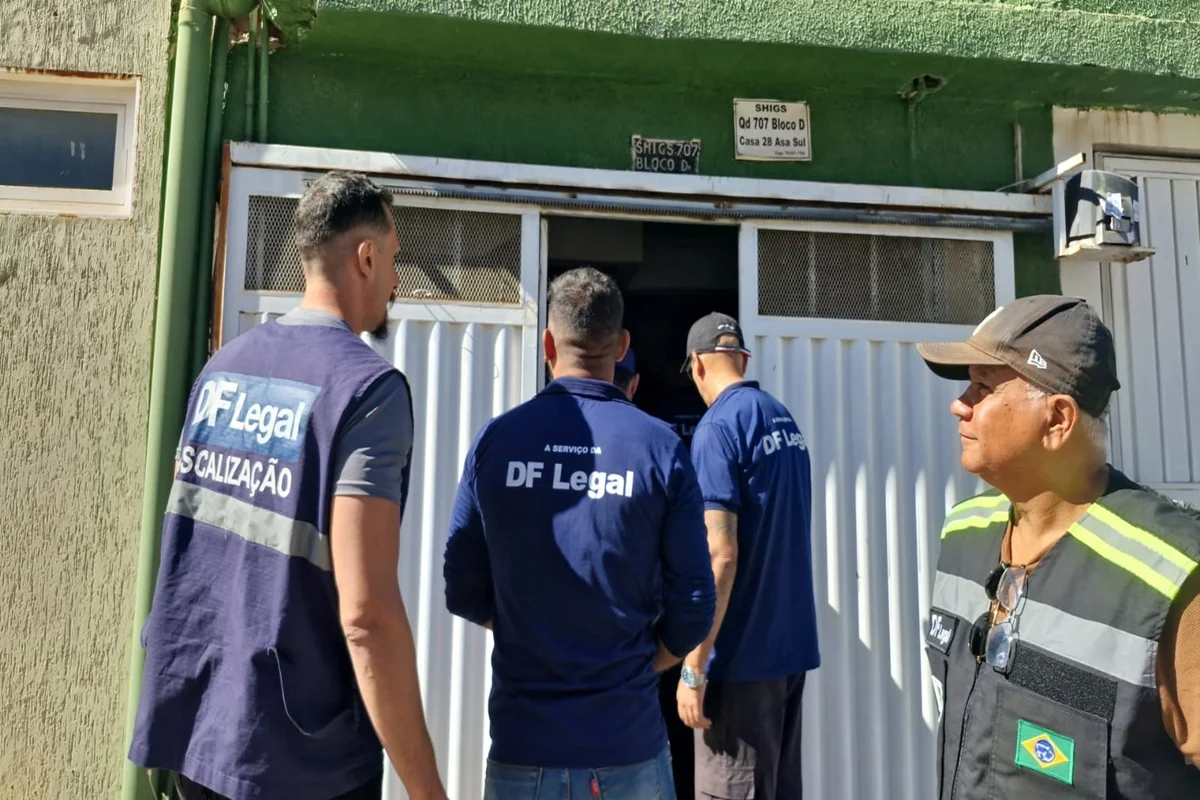 Mesmo após ser interditada em 2025, a pousada clandestina continuava funcionando e voltou a ser alvo de fiscalização da DF Legal Mesmo após ser interditada em 2025, a pousada clandestina continuava funcionando e voltou a ser alvo de fiscalização da DF Legal