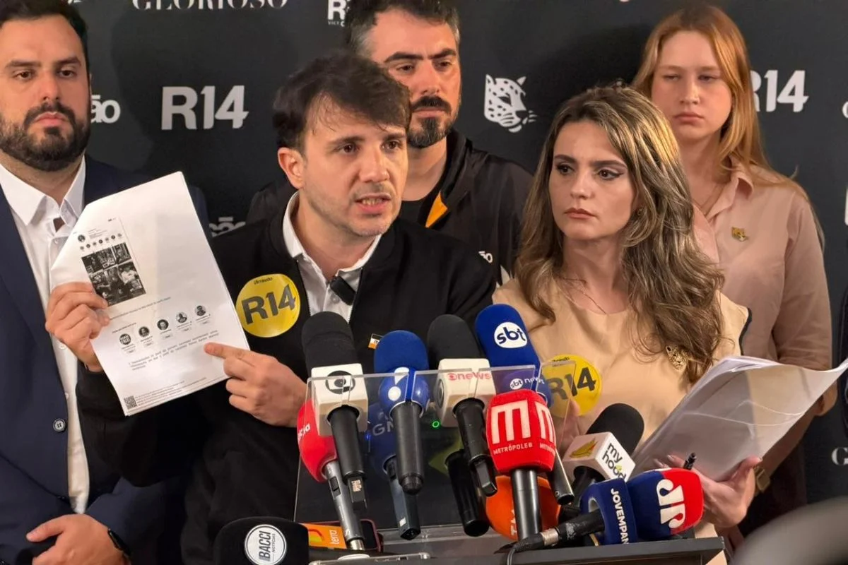 Renan Santos concede entrevista coletiva em São Paulo Renan Santos concede entrevista coletiva em São Paulo