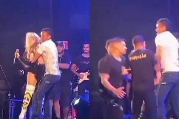 Vídeo: fã invade palco de Joelma no Acre e assusta a cantora
