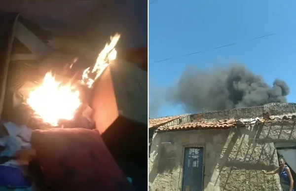 imagem colorida adolescente incendeia casa mae piaui