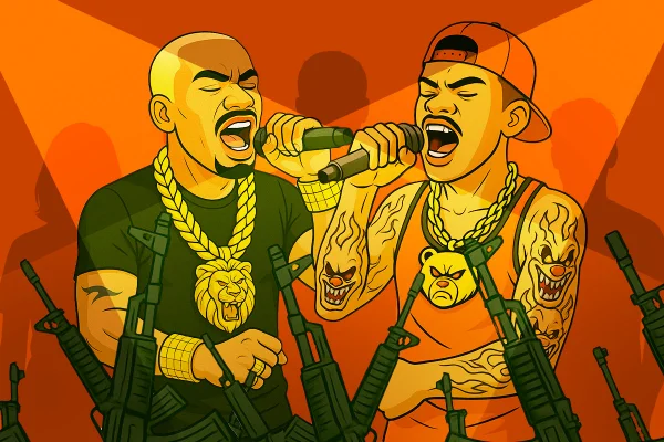 Cantores de funk fazem apologia às drogas