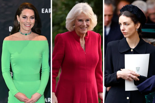Montagem com três fotos de mulheres brancas. A primeira usa uma roupa verde, a segunda é idosa e usa roupa vermelha. Já a terceira está com roupa e chapéu pretos - Metrópoles