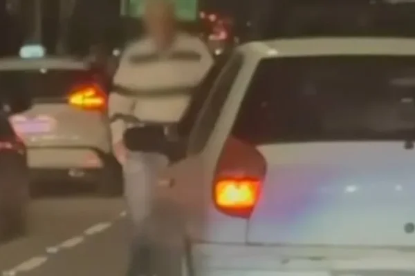 Imagem colorida do acidente em que o tio de Guilherme Boulos foi atropelado na Av. 23 de Maio - Metrópoles