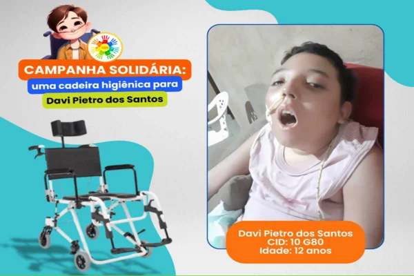 O centro de apoio para famílias de crianças com deficiência e doenças crônicas Instituto Sol Nascente (ISN) iniciou uma campanha para receber doações para Davi Pietro dos Santos, de 12 anos, que vive com paralisia cerebral desde os 5 meses de vida, quando foi arremessado contra a parede por sua própria mãe, que na época tinha apenas 14 anos. Desde então, ele é cuidado pela avó, Joseci Santos Pereira, que obteve a guarda legal da criança e dedica-se integralmente aos cuidados dele.
