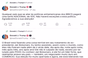 Postagens de Trump