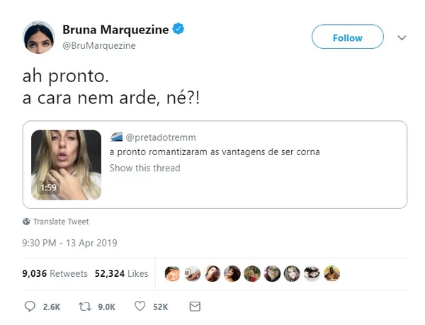 Youtuber faz BO contra Bruna Marquezine após comentário em vídeo - destaque galeria Youtuber faz BO contra Bruna Marquezine após comentário em vídeo - destaque galeria