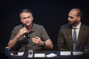 Bolsonaro, na posse de seu filho em cargo no PL