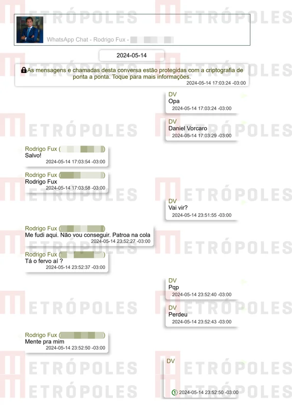 Filho de Fux ofereceu tapete vermelho a Vorcaro; veja prints das conversas - destaque galeria Filho de Fux ofereceu tapete vermelho a Vorcaro; veja prints das conversas - destaque galeria