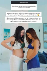 Bianca falou sobre como é estar grávida junto com Bruna Biancardi Bianca falou sobre como é estar grávida junto com Bruna Biancardi