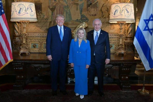 imagem colorida netanyahu trump