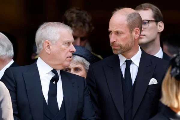 Príncipe William e o ex-príncipe Andrew