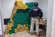 PRF pesou mais de 800 kg de maconha e 20 kg de skunk