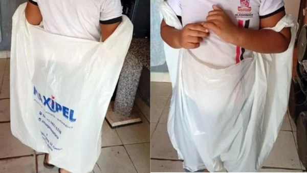 Um aluno com Transtorno do Espectro Autista (TEA), de uma escola pública em Alagoinhas, no interior da Bahia, teria sido levado para casa após a aula dentro de uma grande sacola de plástico - Metrópols