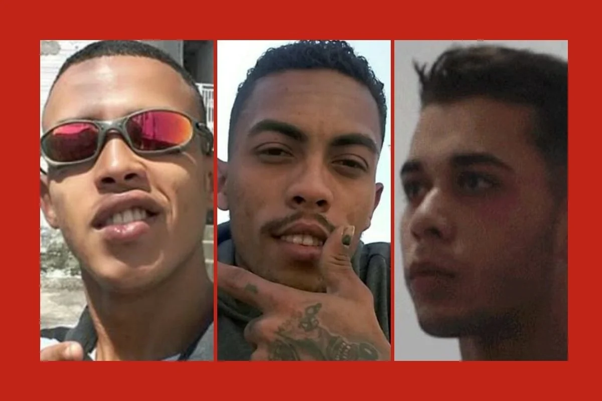 Os irmãos Juliano e Jonathan Ramos e o vizinho Guilherme Silva Os irmãos Juliano e Jonathan Ramos e o vizinho Guilherme Silva