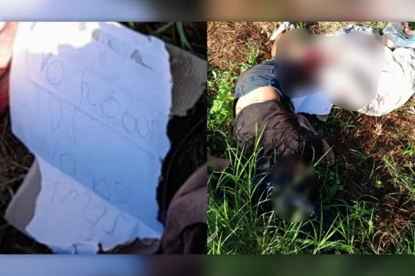 Imagem colorida mostra corpo de mulher achada na fronteira - Metrópoles