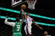 VJ Edgecombe anotou 34 pontos na partida contra os Celtics
