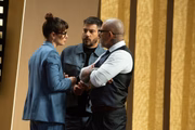 Henrique Fogaça, Helena Rizzo e Evaristo Costa no MasterChef