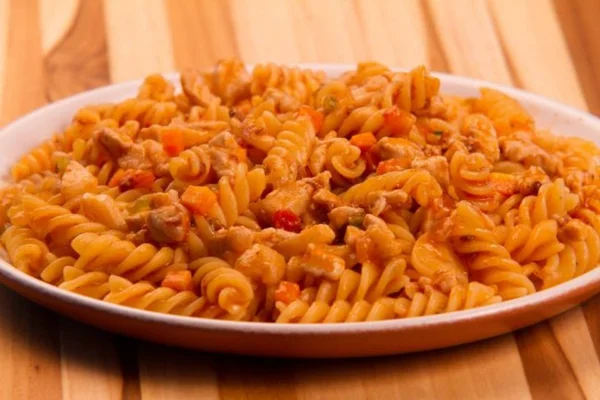 Fusilli com costela