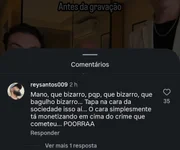 Cristian Cravinhos foi criticado na web