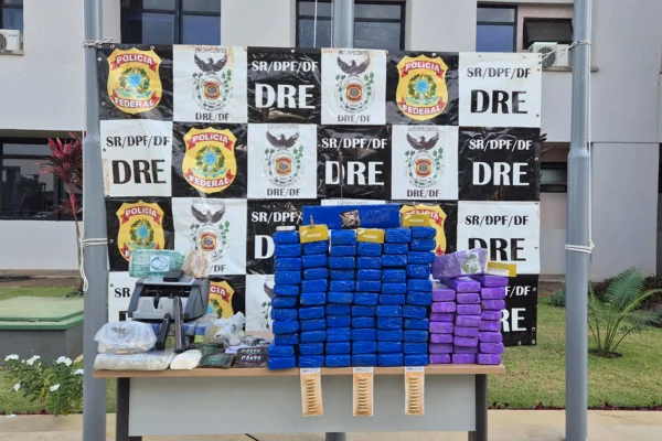 Droga apreendida pela Polícia Federal