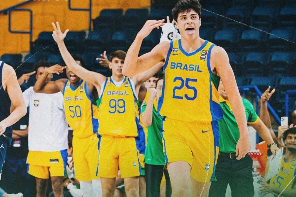 Foto colorida do Seleção Brasileira Sub-23 de Basquete - Metrópoles