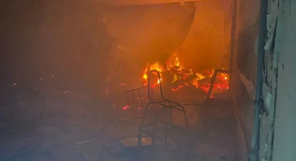foto colorida de incêndio