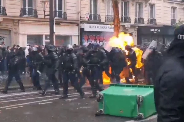 protesto paris contra reforma da previdencia - Metrópoles