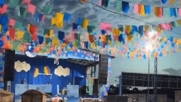 Imagem colorida de céu do Piauí após passagem de um meteoro - Metrópoles