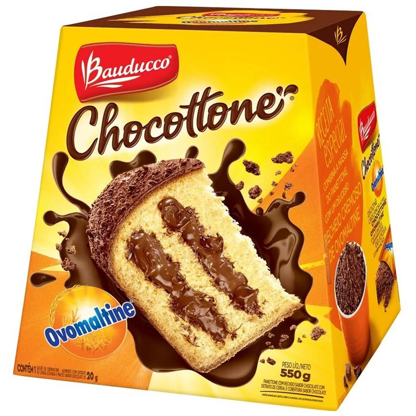 A Bauducco aproveitou a disputa entre os milk-shakes do McDonald´s e Bob´s com a Ovomaltine, e lançou o Chocottone Ovomaltine. O produto é um panetone com gotas de chocolate e recheio de Ovomaltine. O preço sugerido é R$ 21,60 A Bauducco aproveitou a disputa entre os milk-shakes do McDonald´s e Bob´s com a Ovomaltine, e lançou o Chocottone Ovomaltine. O produto é um panetone com gotas de chocolate e recheio de Ovomaltine. O preço sugerido é R$ 21,60