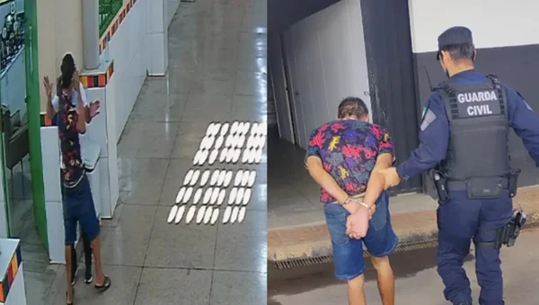 imagem colorida pai invade escola e faz funcionario refem com faca