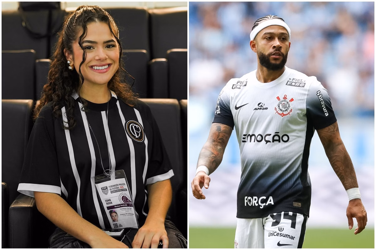 Maisa abre o jogo sobre relação com Memphis Depay 3 Imagem colorida de Maisa e Depay