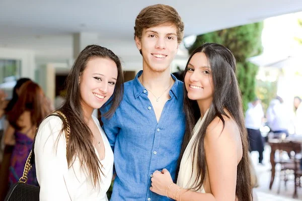 Nicole Rodopoulos, Guilherme Haddad e Maria Eduarda Farah Nicole Rodopoulos, Guilherme Haddad e Maria Eduarda Farah