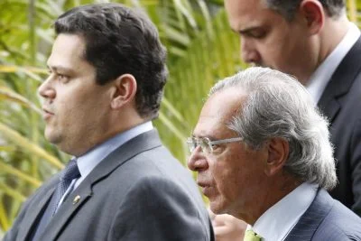 Guedes se reuniu com Maia e Alcolumbre para tratar de Previdência - Brasília(DF), 7/12/2019