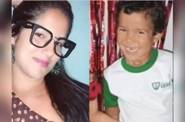 imagem colorida mae e filho mortos por causa de divida es