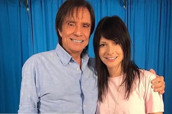 Roberto Carlos e Tamara Angel
