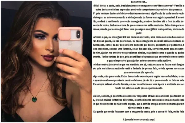 Influencer Sophia Barclay publica carta de despedida e preocupa fãs