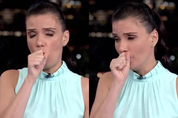 Sabina Simonato enfrentou crise de tosse ao vivo durante o SP2, telejornal local da Globo - Metrópoles