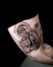 Bruno Gagliasso fez uma tatuagem em homenagem ao filho, Bless Bruno Gagliasso fez uma tatuagem em homenagem ao filho, Bless