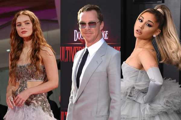 Na imagem temos os atores de hollywood Sadie Sink,Benedict Cumberbatch e a cantora Arianna Grande - Metrópoles
