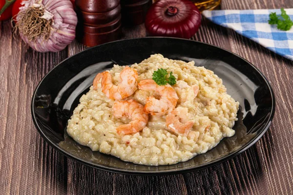 risoto de camarão