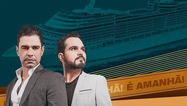 Embarque em navio de Zezé Di Camargo e Luciano tem tumulto em Santos