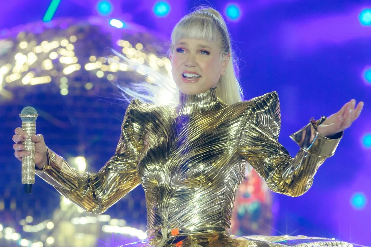 Xuxa durante a turnê de despedida Xuxa durante a turnê de despedida