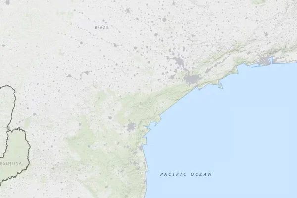 Mapa do Serviço Geológico dos EUA - Metrópoles