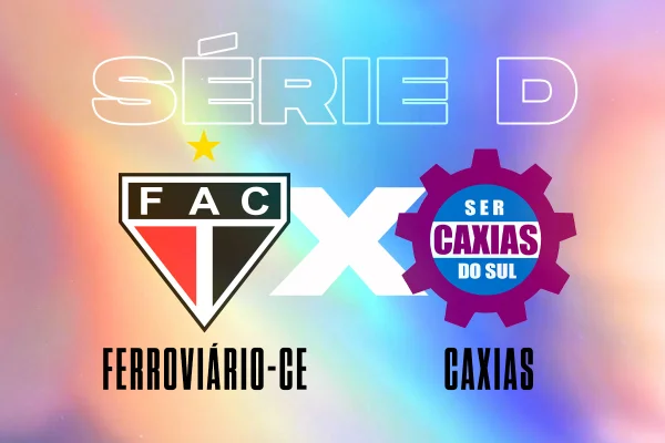 Arte mostra escudos de Ferroviário-CE e Caxias-RS - Metrópoles