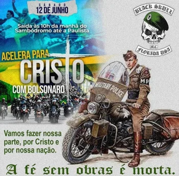 Evento une dois segmentos da base de apoio do presidente: motoqueiros e evangélicos Evento une dois segmentos da base de apoio do presidente: motoqueiros e evangélicos