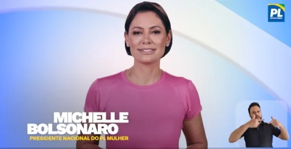 Vídeo: Michelle surge em campanha do PL por segurança no Carnaval