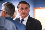 Bolsonaro durante interrogatório no STF Bolsonaro durante interrogatório no STF