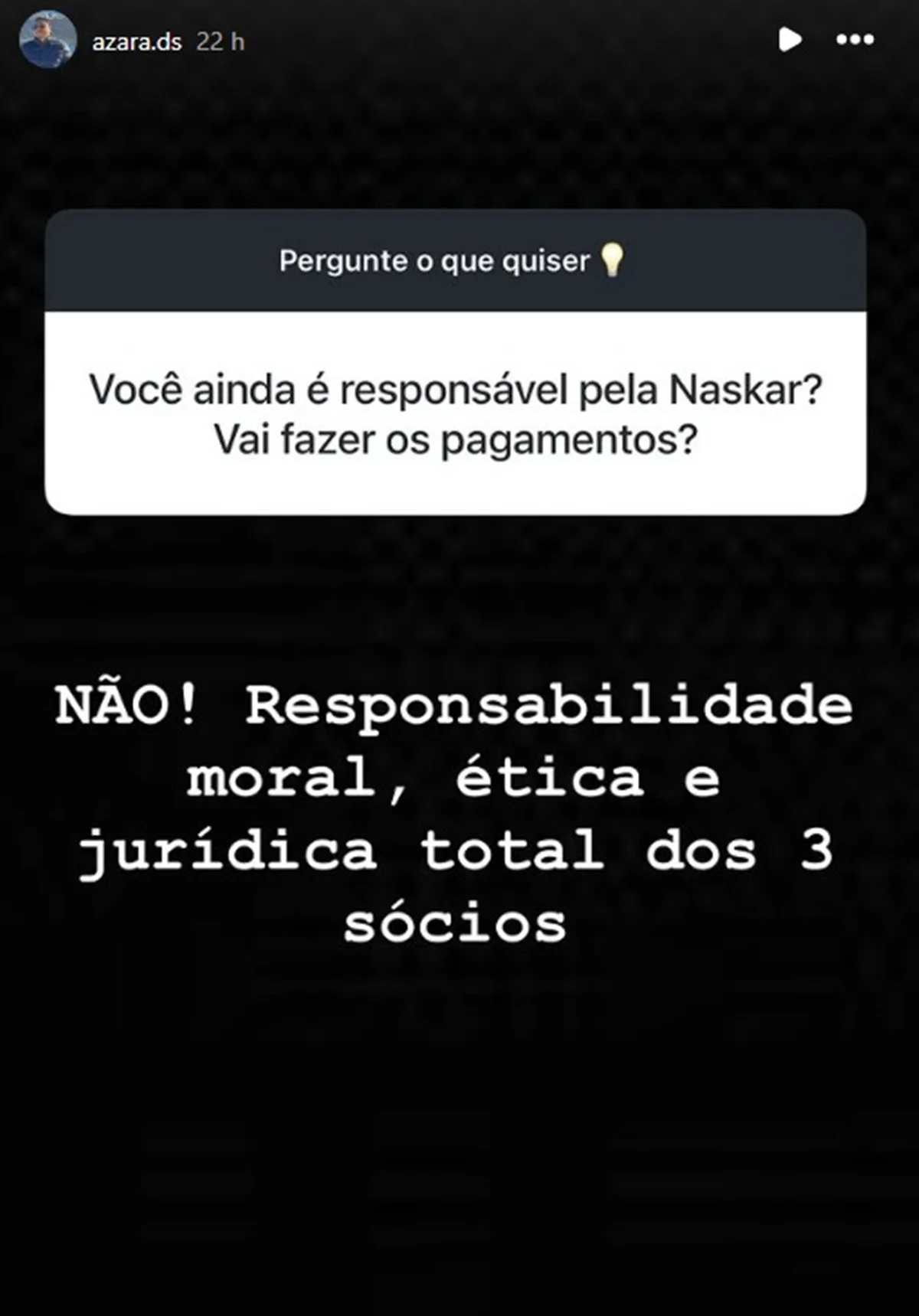 Douglas Silva de Oliveira respondeu perguntas sobre a Naskar Douglas Silva de Oliveira respondeu perguntas sobre a Naskar